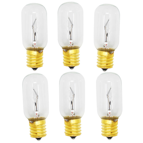 6-Pack Compatible LG Electronics 6912W1Z004B Microwave Oven Light Bulb