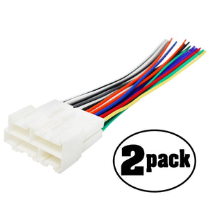 2-Pack Compatible Radio Wiring Harness For GM 88-05 Harness