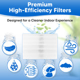 HEPA Filter for Winix 1712-0093-00 Air Purifier Replacement Filter T - Compatible with Winix 1712 0093 00 Filters for HR900 HR950 HR951 HR1000 with Winx Honeycomb Activated Carbon & Pre-Filters Parts PreFilters
