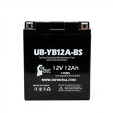 12V 12Ah Replacement For YB12A-A Battery - Compatible with Yuasa YB12A Motorcycle Battery YB12AL A2 YB12A-BS YB12C YB12A B YB12CA YB12C-A YB12AA CB12A AGM Sealed Lead Acid Batteries