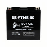12V 12Ah YT14B-BS Motorcycle Battery Replacement for 14B-BS YT14B-4 YT14BBSFP 14B BS YT14B 4 ES14BS Battery Rechargeable SLA AGM ATV Parts