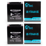 2-Pack Battery Replacement for 2000 Yamaha YFM25 Bear Tracker 250 CC ATV - 12V, 12AH