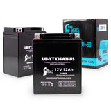 2-Pack Battery Replacement for 1989 Polaris All Models 250 CC ATV - 12V, 12AH