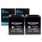 2-Pack Battery Replacement for 1983 Honda VF750F V45 Interceptor 750 CC Motorcycle - 12V, 12AH