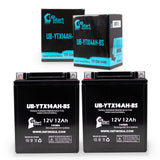 2-Pack Battery Replacement for 1984 Honda TRX200 Fourtrax 200 CC ATV - 12V, 12AH