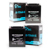 2-Pack Battery Replacement for 2001 Kawasaki KEF300-A Lakota Sport 300 CC ATV - 12V, 12AH