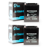 2-Pack Battery Replacement for 2000 Suzuki LT-F4WDX KingQuad 300 CC ATV - 12V, 12AH