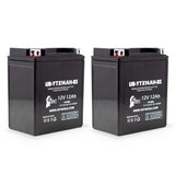 2-Pack Battery Replacement for 2001 Polaris Sportsman HO 500 CC ATV - 12V, 12AH