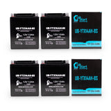 4-Pack Battery Replacement for 2001 Polaris Diesel .445 Litre (secondary) 450 CC ATV - 12V, 12AH