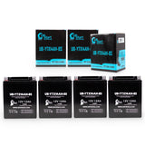 4-Pack Battery Replacement for 1999 Arctic Cat Jag, Jag Dlx 500 CC Snowmobile - 12V, 12AH