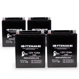 4-Pack Battery Replacement for 2005 Yamaha YFM35B Bruin 350 CC ATV - 12V, 12AH