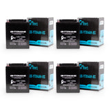 4-Pack Battery Replacement for 2002 Honda CB750 Nighthawk 750 CC Motorcycle - 12V, 12AH