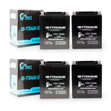 4-Pack Battery Replacement for 1996 Kawasaki VN800-A, B, C, E Vulcan, Classic, Drifter 800 CC Motorcycle - 12V, 12AH