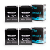 4-Pack Battery Replacement for 2016 Polaris Sportsman HO 450 CC ATV - 12V, 12AH