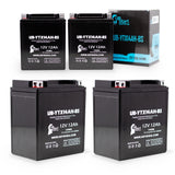4-Pack Battery Replacement for 2008 Polaris Magnum, Trail 330 CC ATV - 12V, 12AH