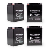 4-Pack Battery Replacement for 2006 Polaris Sportsman HO 500 CC ATV - 12V, 12AH