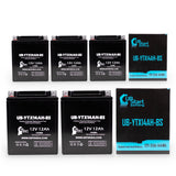 5-Pack Battery Replacement for 2011 Polaris Ranger 400 400 CC UTV - 12V, 12AH