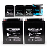 5-Pack Battery Replacement for 2000 Kawasaki VN800-A, B, C, E Vulcan, Classic, Drifter 800 CC Motorcycle - 12V, 12AH