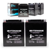5-Pack Battery Replacement for 1984 Honda ATC200M 200 CC ATV - 12V, 12AH