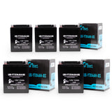 5-Pack Battery Replacement for 1992 Bimota Tesi 900 CC Motorcycle - 12V, 12AH