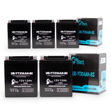 5-Pack Battery Replacement for 1988 Yamaha YFM35F, U Big Bear 350 CC ATV - 12V, 12AH
