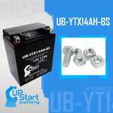 Replacement for YTX14AH-BS Battery 12V 12AH SLA