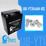 2-Pack Battery Replacement for 2005 Yamaha YFM25B Bruin 250 CC ATV - 12V, 12AH