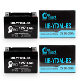 2-Pack 2000 Gas Gas Pampera 250CC Motorcycle Battery Replacement - 12V, 3Ah