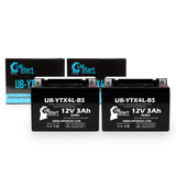 2-Pack 1987 Honda TLR200 Reflex 200CC Motorcycle Battery Replacement - 12V, 3Ah