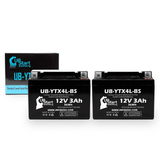 2-Pack 2011 Bombardier (Can-Am) DS70 70CC ATV Battery Replacement - 12V, 3Ah