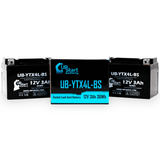 2-Pack 1987 Honda NB50 Aero 50CC Scooter Battery Replacement - 12V, 3Ah