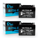 2-Pack 1999 Yamaha CY50 Riva Jog 50CC Scooter Battery Replacement - 12V, 3Ah