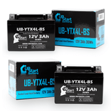 2-Pack 1999 Gas Gas Pampera 250CC Motorcycle Battery Replacement - 12V, 3Ah