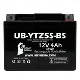 12V 3.5Ah YTZ5S Motorcycle Battery Replacement for YTZ5S-BS Battery - Rechargeable Maintenance Free SLA AGM ATV Batteries Parts