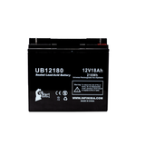 Dual Lite 12LSM162 Battery - Replaces UB12180 Universal Sealed Lead Acid Batteries (12V, 18Ah, 18000mAh, T4 Terminal, AGM, SLA)