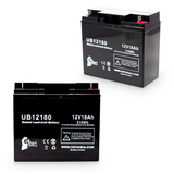 2x Pack APC 1000XL Battery - Replaces UB12180 Universal Sealed Lead Acid Batteries (12V, 18Ah, 18000mAh, T4 Terminal, AGM, SLA, One Year Warranty)