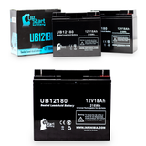 3-Pack UB12180 Sealed Lead Acid Battery Replacement (12V, 18Ah, T4 Terminal, AGM, SLA)