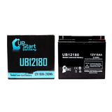 GE AMX CMX 18 AH VERSION Battery - Replaces UB12180 Universal Sealed Lead Acid Batteries (12V, 18Ah, 18000mAh, T4 Terminal, AGM, SLA)