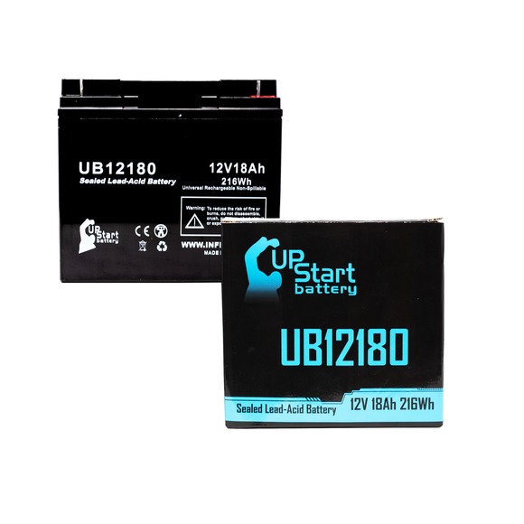 DYNACELL WP1712 Battery - Replaces UB12180 Universal Sealed Lead Acid Batteries (12V, 18Ah, 18000mAh, T4 Terminal, AGM, SLA, One Year Warranty)