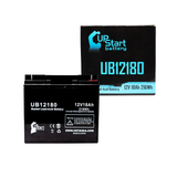 UNIVERSAL BATTERY UB12220 Battery - Replaces UB12180 Universal Sealed Lead Acid Batteries (12V, 18Ah, 18000mAh, T4 Terminal, AGM, SLA, One Year Warranty)