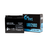 APC SMART-UPS 280AP280 Battery - Replaces UB12180 Universal Sealed Lead Acid Batteries (12V, 18Ah, 18000mAh, T4 Terminal, AGM, SLA)