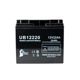 SEARS CRAFTSMAN DIEHARD PORTABLE POWER 1150 Battery - Replaces UB12220 Universal Sealed Lead Acid Batteries (12V, 22Ah, 22000mAh, T4 Terminal, AGM, SLA, One Year Warranty)