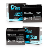 2x Pack APC SMART-UPS 1500VA USB SUA1500X93 Battery - Replaces UB12220 Universal Sealed Lead Acid Batteries (12V, 22Ah, 22000mAh, T4 Terminal, AGM, SLA, One Year Warranty)