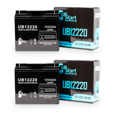 2x Pack APC SU1400 Battery - Replaces UB12220 Universal Sealed Lead Acid Batteries (12V, 22Ah, 22000mAh, T4 Terminal, AGM, SLA)