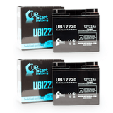 2x Pack Exide Batteries NETUPSSE3000 Battery - Replaces UB12220 Universal Sealed Lead Acid Batteries (12V, 22Ah, 22000mAh, T4 Terminal, AGM, SLA)