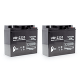 2x Pack APC SMART-UPS XL750VA USB SUA750XL Battery - Replaces UB12220 Universal Sealed Lead Acid Batteries (12V, 22Ah, 22000mAh, T4 Terminal, AGM, SLA)
