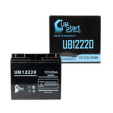 FIRE LITE FCPS-24FS8 Battery - Replaces UB12220 Universal Sealed Lead Acid Batteries (12V, 22Ah, 22000mAh, T4 Terminal, AGM, SLA, One Year Warranty)
