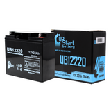 APC SU3000X177 Battery - Replaces UB12220 Universal Sealed Lead Acid Batteries (12V, 22Ah, 22000mAh, T4 Terminal, AGM, SLA)