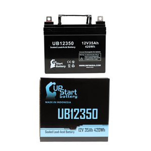 Wilderness Tarpon 100 Kayak Electric Trolling Motor Battery - Replaces UB12350 Universal Sealed Lead Acid Batteries (12V, 35Ah, 35000mAh, L1 Terminal, AGM, SLA, One Year Warranty)