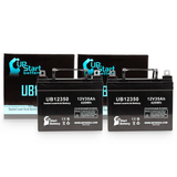 2x Pack Minneapolis Moline All Models Battery - Replaces UB12350 Universal Sealed Lead Acid Batteries (12V, 35Ah, 35000mAh, L1 Terminal, AGM, SLA)